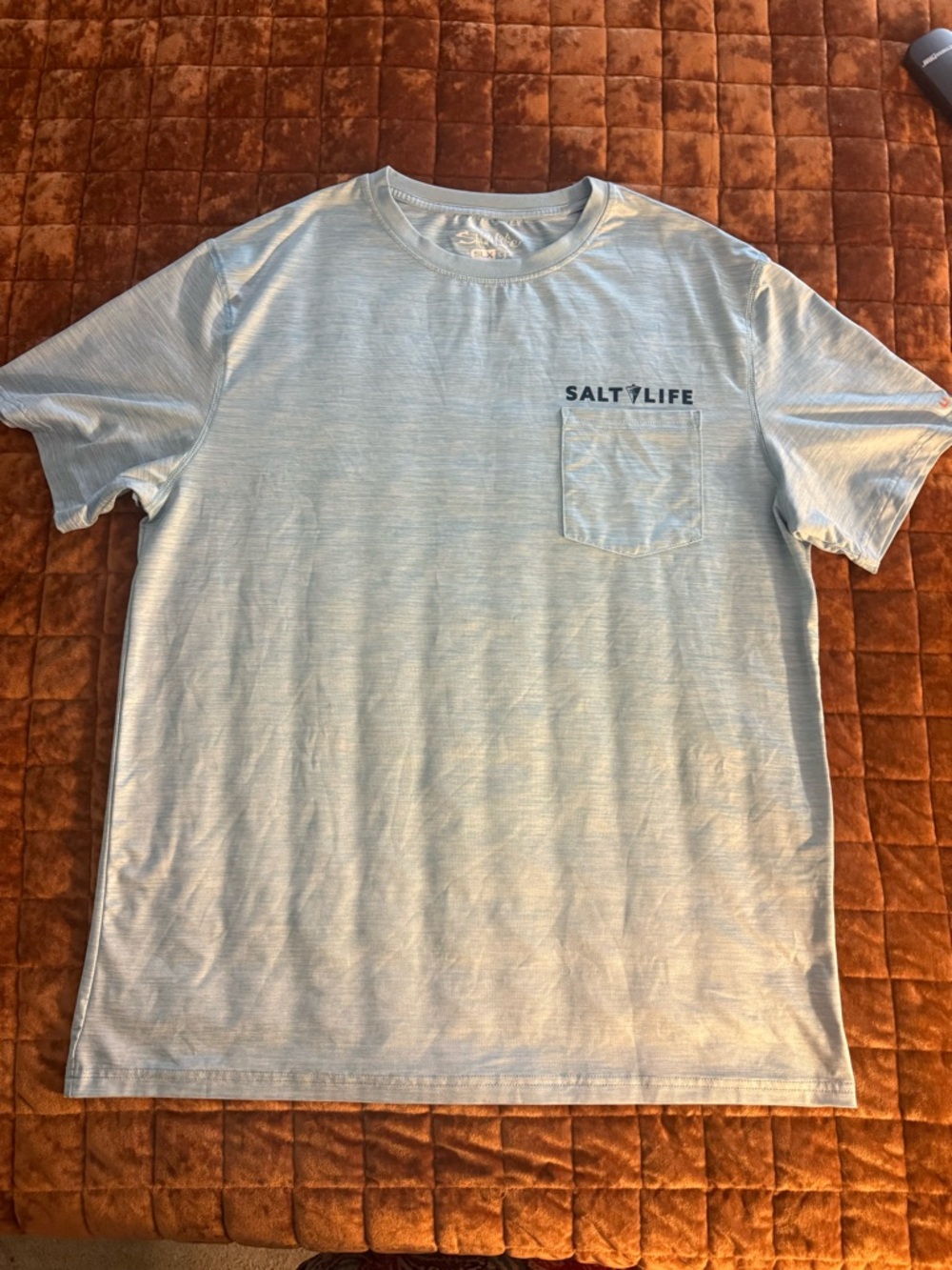 Salt Life Light Blue Short-Sleeve Pocket Tee